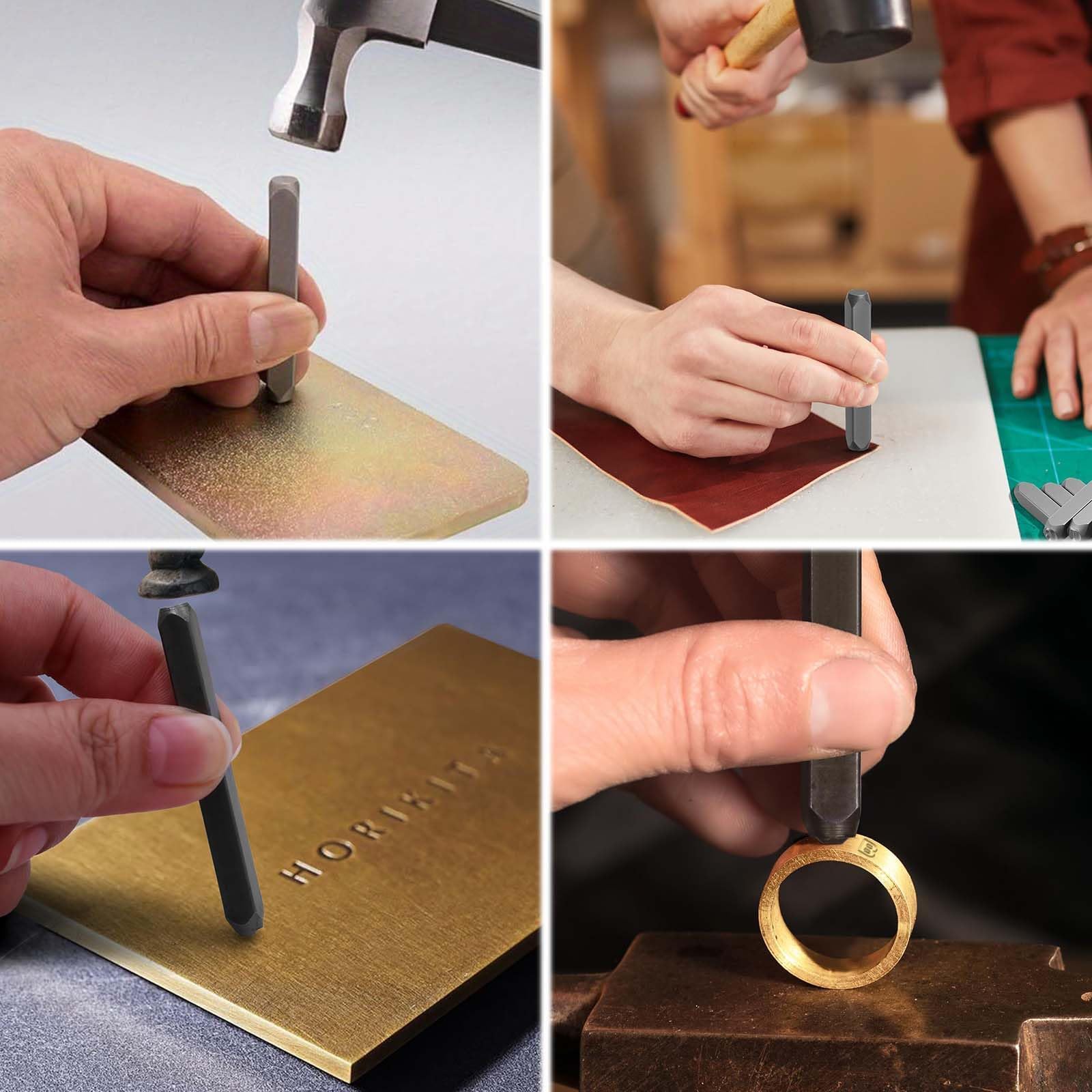37 Pezzi Punzoni per Metallo, Punzoni Metallo Kit, Set di timbri per Lettere e Numeri, Set di punzoni per Numeri per Metallo, Punzoni Lettere, A-Z, 0-8, per incidere Metallo, Pelle, Legno