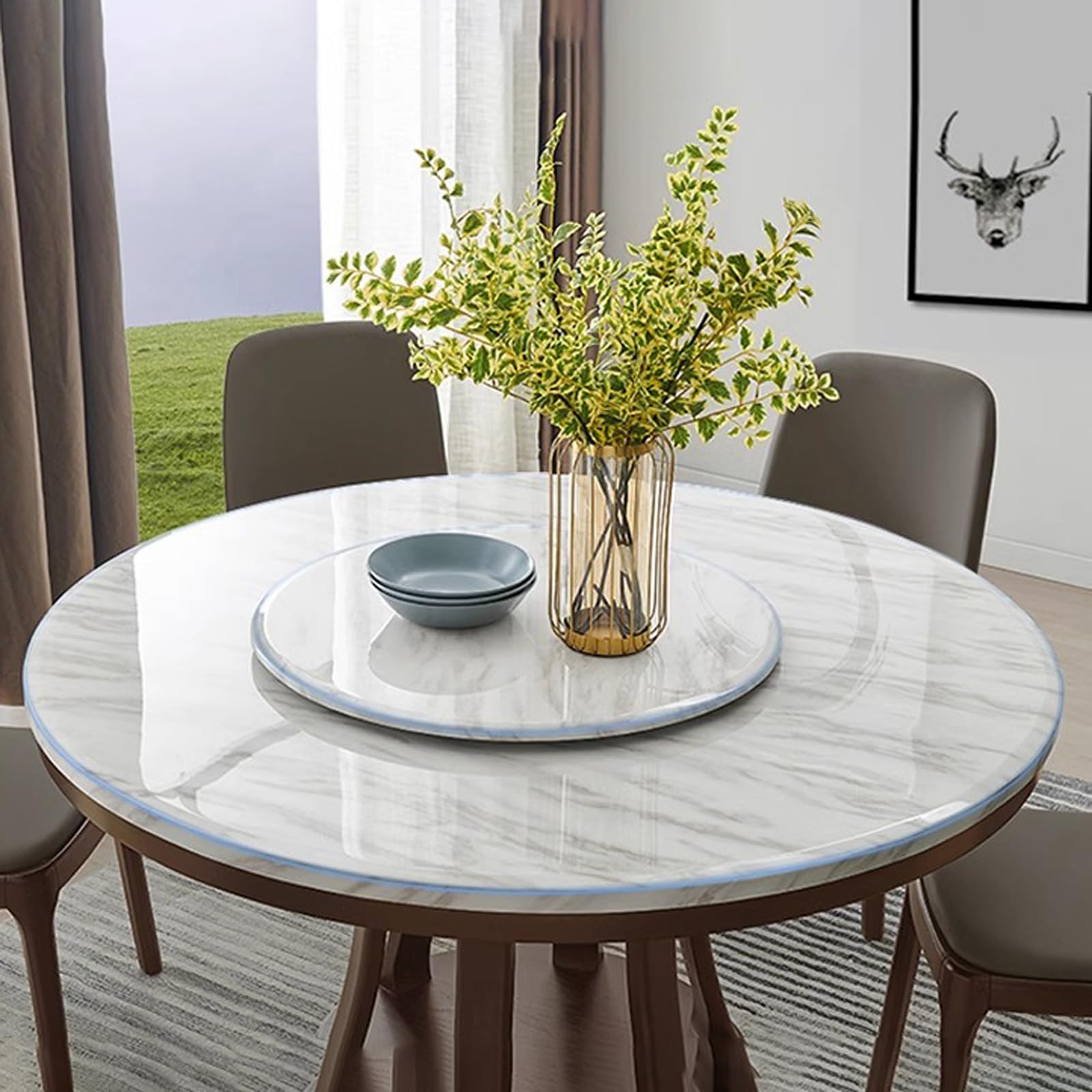 Sottomano da Scrivania Trasparente in PVC,Spessore 2 mm,Tovaglietta Trasparente Multifunzionale,Blocco da scrivania Trasparente,Facile da Pulire,per Home Office e Studi