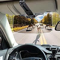 Vista 10 de Visera solar para automóvil, (juego de 2 piezas) UV400Anti- Polarizada/Antideslumbrante, Extensor de visera de coche fácil de instalar, negro/2