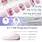 DUKASOU Semi Cured Gel Nail Strips, Spring Blossoms | 28 pcs Gel Nail Strips Work with Any UV Lamp, Salon Quality UV Nails Stickers, Easy to Apply for Home Nails DIY