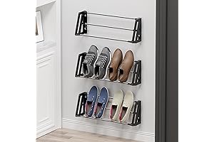 Wall Mounted Shoe Rack - Sleek and Space-Saving Storage Solution for Campers and RVs