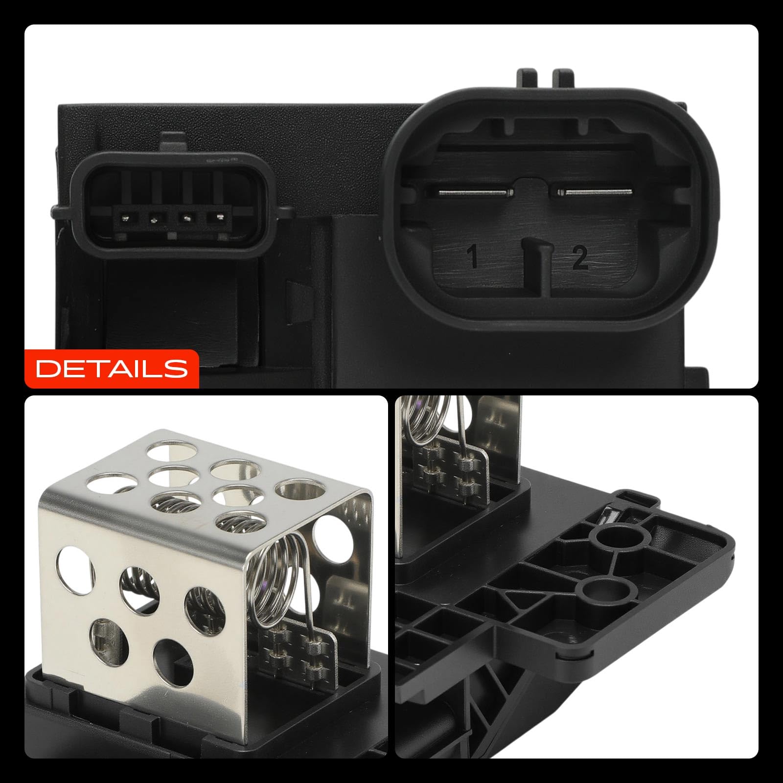 Frankberg Resistenza riscaldamento Regolatore Ventilatore 6 poli Compatibile con S.a.n.d.e.r.o II C.a.p.t.u.r I H5 J5 Clio IV BH Logan MCV II Dokker MPV KE Replace# 255503792R