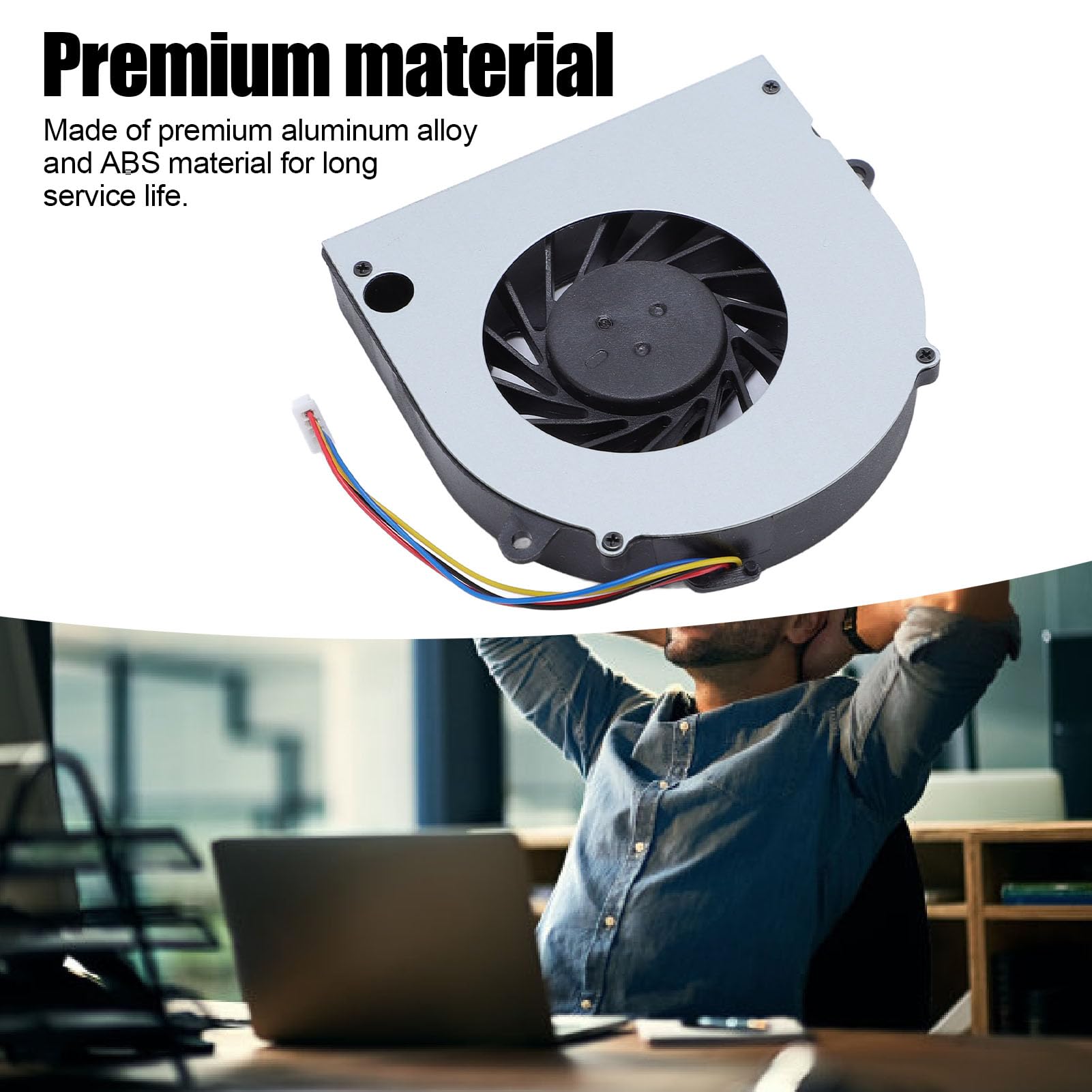 GOWENIC Laptop Cooler CPU per IdeaPad G460, G470, Z460, Z465, Z560, Z565, Ventola di Raffreddamento Sostitutivo con Lega di Alluminio, Facile Progettazione di Installazione