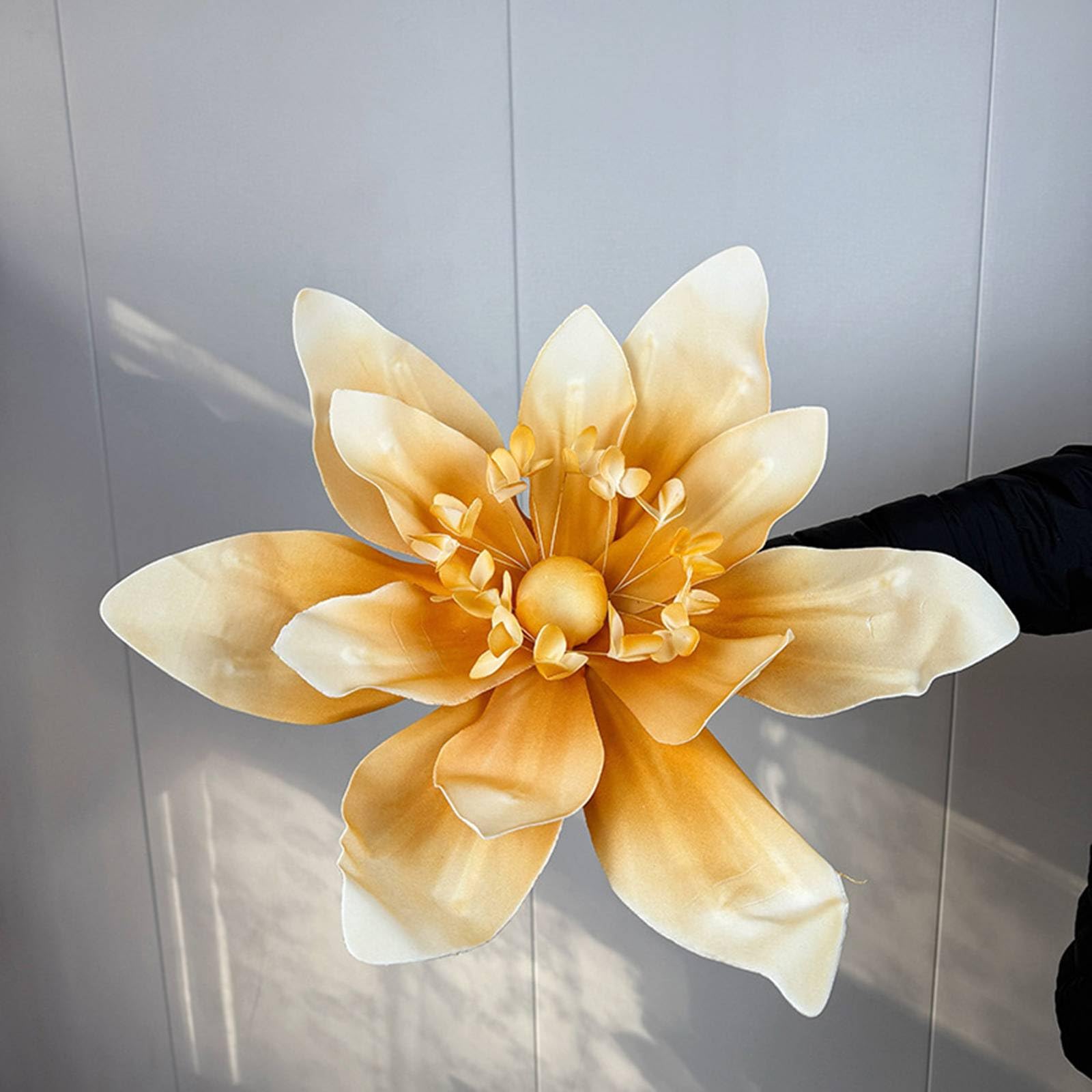 Fiori Giganti per Allestimenti, 170cm Fiore Gigante per Decorazione con Fila di Fiori Artificiali, per Matrimoni, Lauree, Addio al Nubilato, Compleanni, Sfondo da Parete Red,One Size