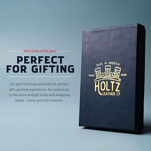 Miniatura 5 de The Gates Cartera plegable de cuero fino personalizado con clip para dinero (marrón)