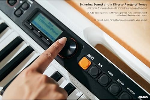 Miniatura 2 de Casio Casiotone CT-S200 - Teclado portátil de 61 teclas para principiantes 400 tonos, 77 ritmos, pantalla LCD, modo de música de baile, USB-MIDI