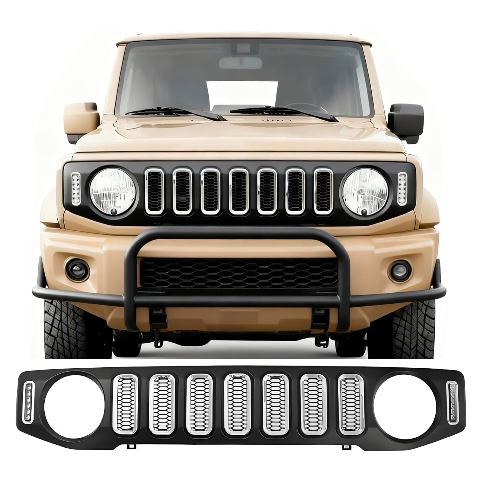 Amazon | ジムニー新型フロントグリルJB64 JB74 JC74 シエラ Sierra 3