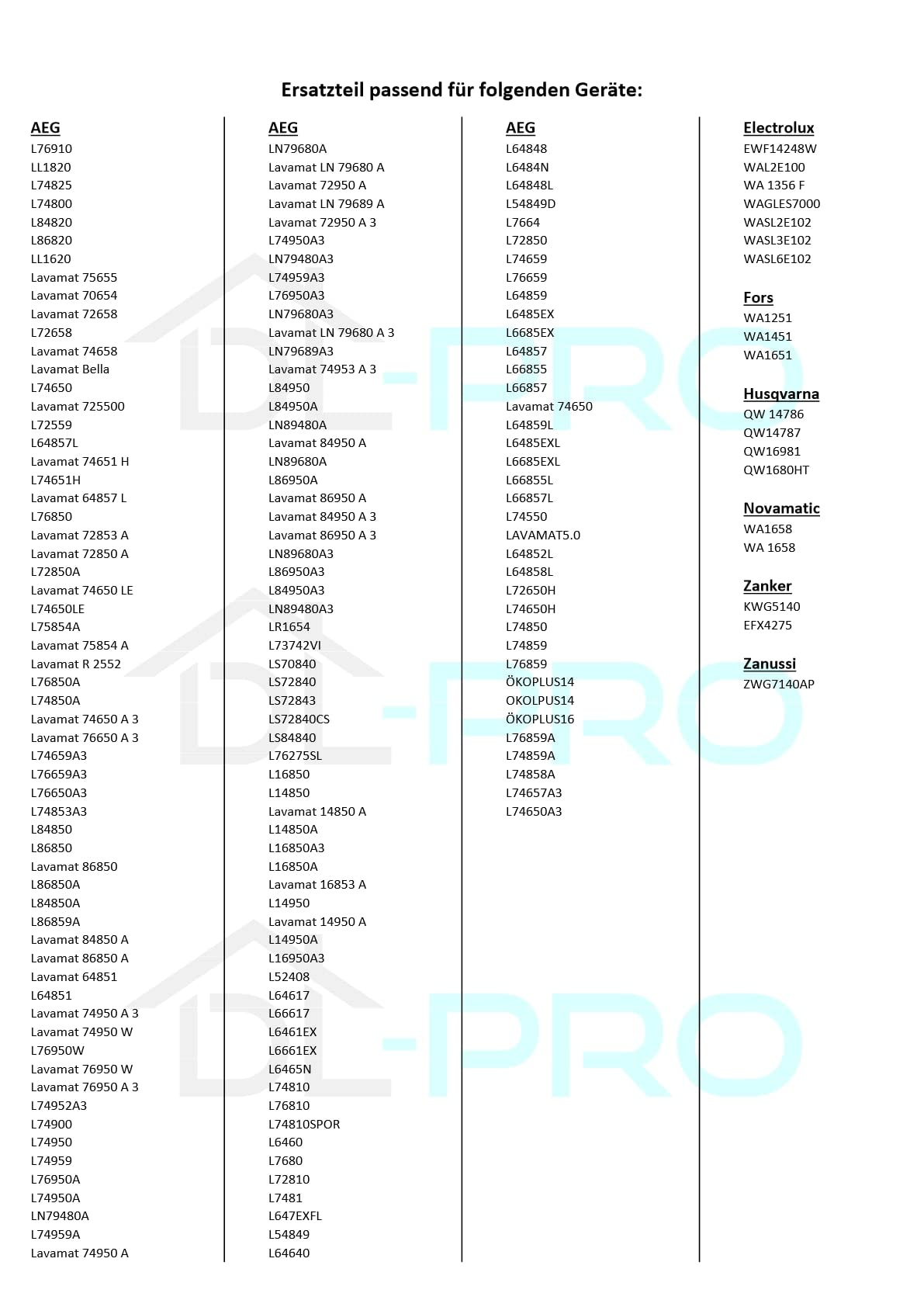 DL-pro Klamka do drzwi AEG Electrolux 405508555/1 4055085551 uchwyt uchwyt otwieracz drzwi otwieracz srebrny zestaw kpl z nosem zamykającym itp. do pralki
