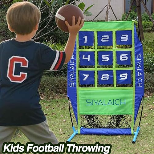 Miniatura 4 de Red de tiro de béisbol y sóftbol, sistema de entrenamiento de práctica portátil con zona de ataque numerada, bolsa de transporte, montaje y