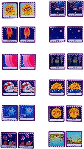 Miniatura 6 de Kit de juego de memoria y libro The Smokey Sun - Divertidos juegos de cartas para niños de 3 años en adelante, juegos de mesa para niños a juego