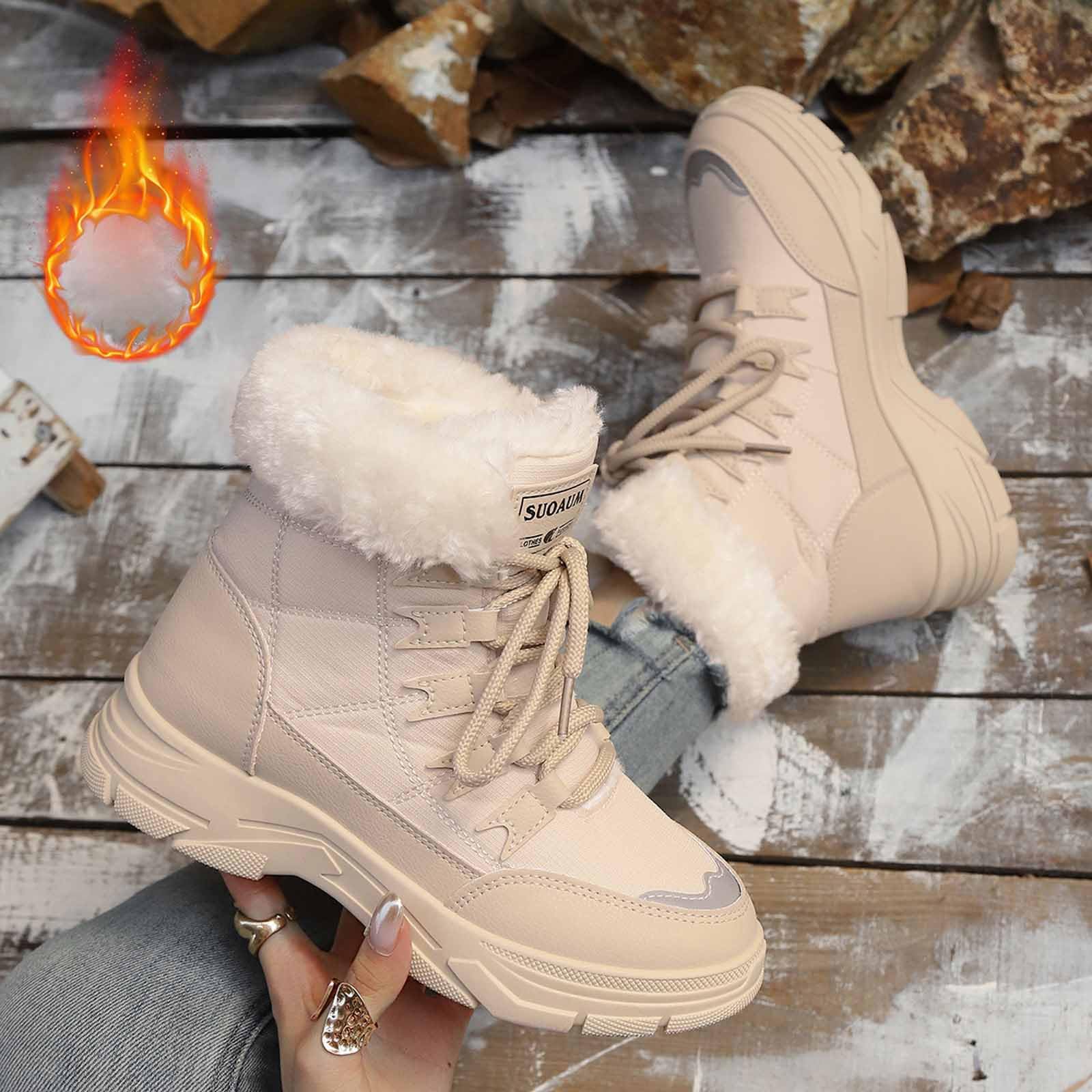 Stivaletti da Neve Donna Invernali con Design Moderno