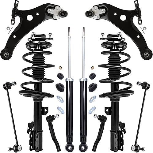 Miniatura 288 de Detroit Axle - Kit de puntales delanteros de 6 piezas para Chevrolet Aveo Aveo5 Pontiac G3 Wave, barra estabilizadora, varillas de acoplamiento