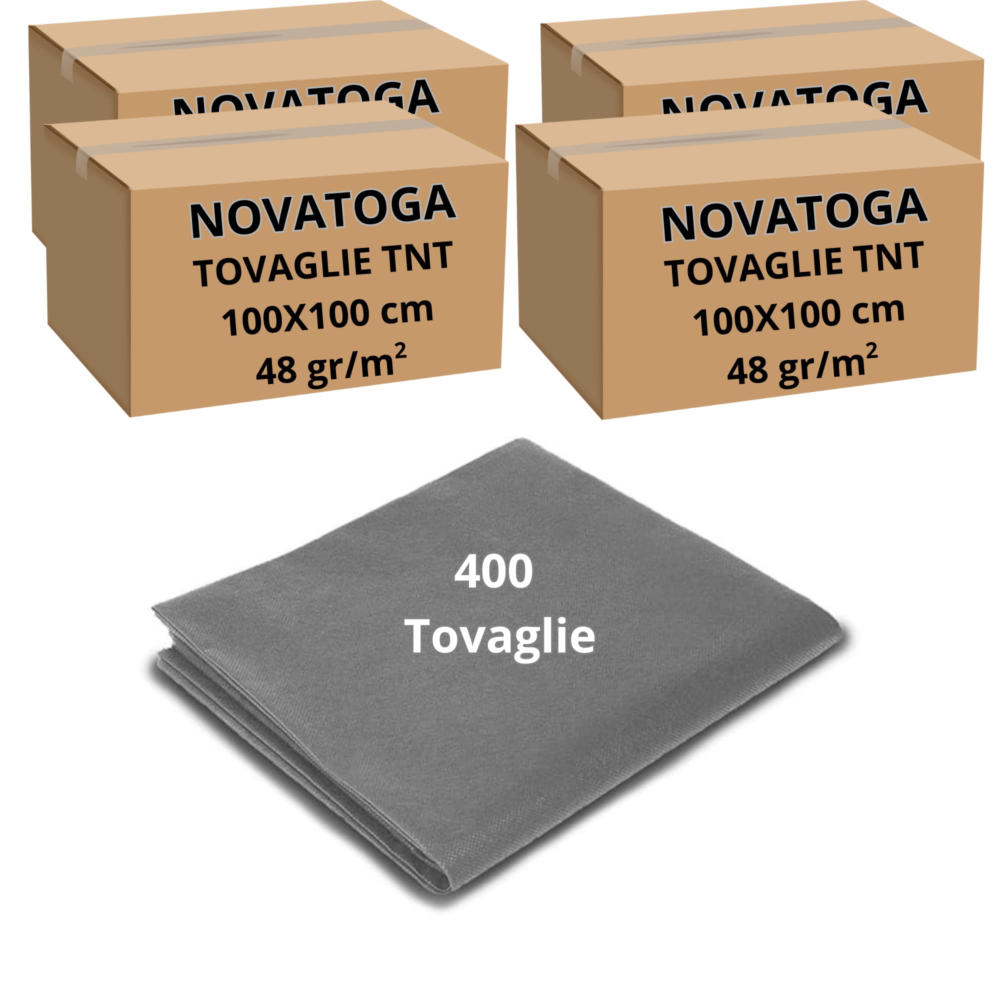 Manteles cubremanchas desechables gris TNT 100 x 100 cm resistentes tipo tela alto gramaje 48 g manteles fiesta restaurante pizzería agroturismo trattoria mantel desechable impermeable (400)