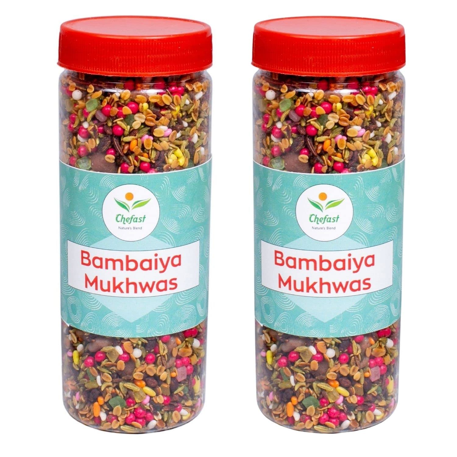 Chefast Bombaiya Mukhwas Pack of 2 [Mouth Freshener, Digestive, After-Meal Snack] 230g each