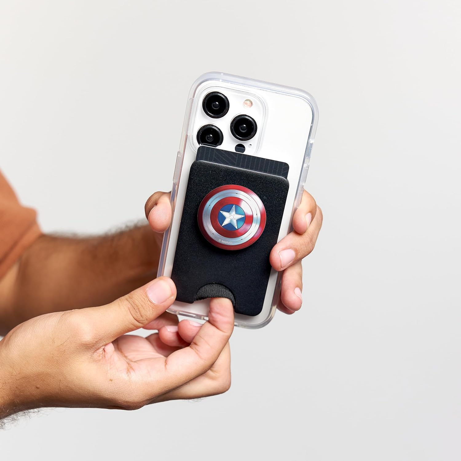 The Falcon and The Winter Soldier Captain America Shield PopSockets PopWallet for MagSafe