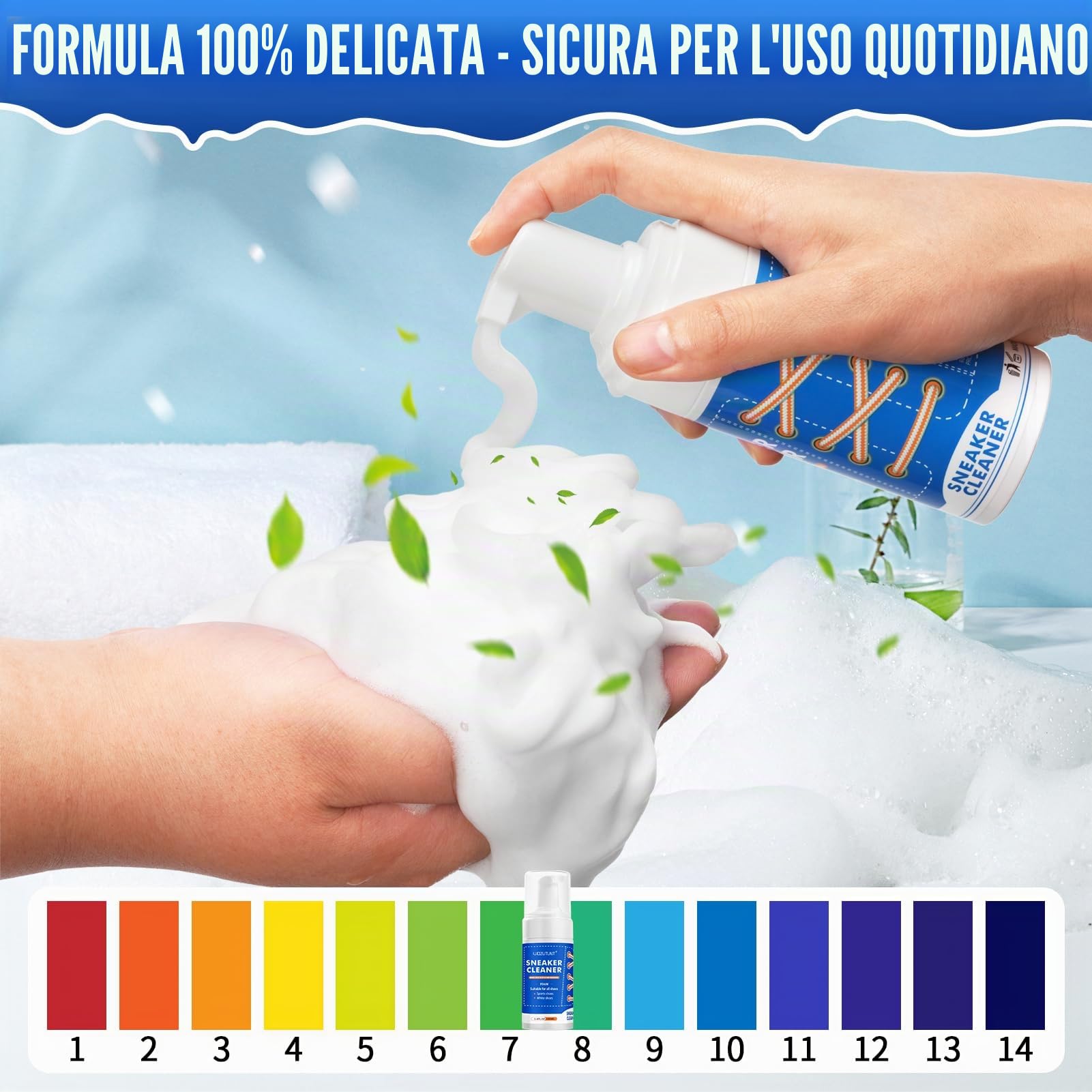 Kit per la pulizia delle scarpe con spazzola, detergente per scarpe per rimuovere macchie e sporco, prodotti per la cura delle scarpe bianche, cuoio, maglia, stivali, tela, camoscio
