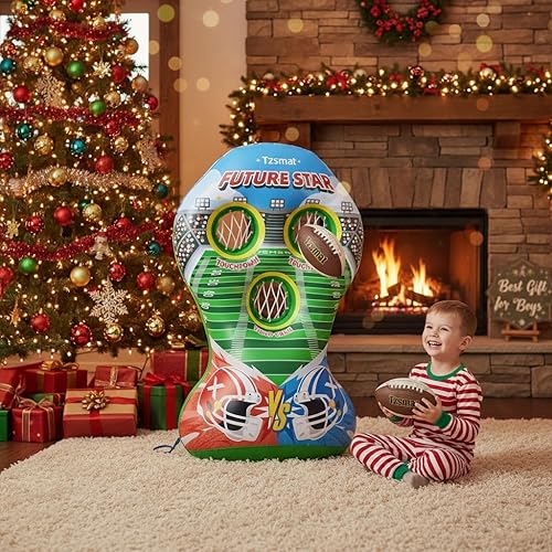 Miniatura 3 de Juego inflable de lanzamiento de objetivos de fútbol para niños de 3 a 12 años con mini pelotas de fútbol  Juguete de fútbol portátil de 52 pulgadas