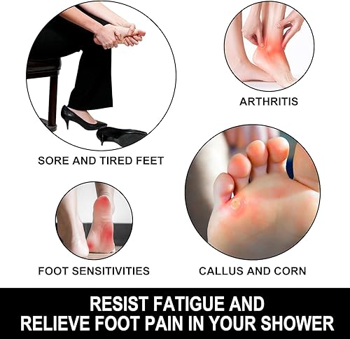 Miniatura 3 de BOWERBIRD Alfombrilla de ducha antifatiga original, material de espuma extra gruesa y suave, amortigua cómodamente tus pies, cuadrada, 4 azulejos