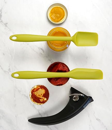 Miniatura 4 de RSVP International Ela's Favorite - Espátula de silicona sin BPA, color verde, 8 pulgadas, para raspar, voltear huevos, pasteles de hielo y más,