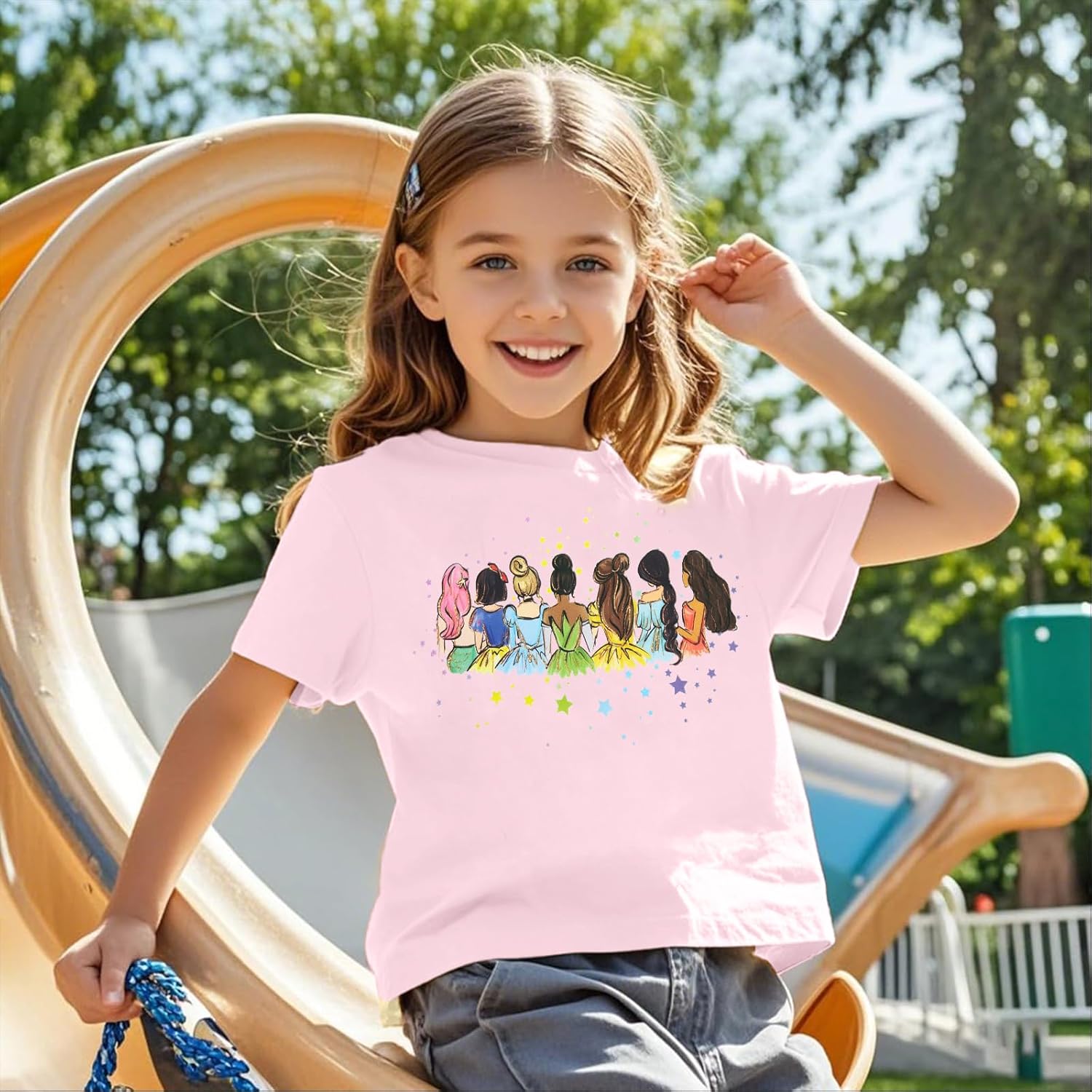 Magical Shirts for Girls: Princess Magic Kingdom Shirt Princess Tshirts Kids Toddler Cute Tee Family Vacation Trip Top - Image 2