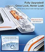 Vista 4 de TORRAS Paquete de 2 fundas impermeables IPX8 para teléfono, flotante, pantalla subacuática táctil, funda impermeable con cordón para iPhone 16 Pro