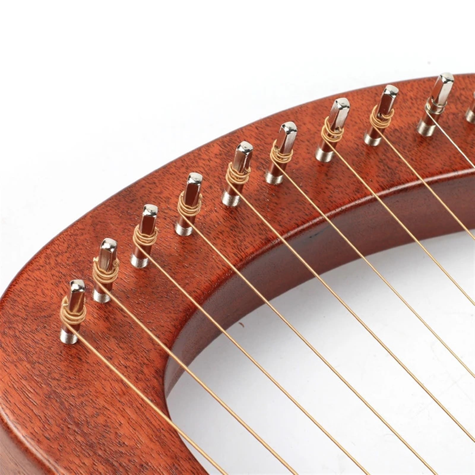 Lyre Harp 16 Saiten Holz Leier Harfe Metall Saiten Mahagoni Massivholz String Instrument Junge Mädchen Urlaub Geschenke