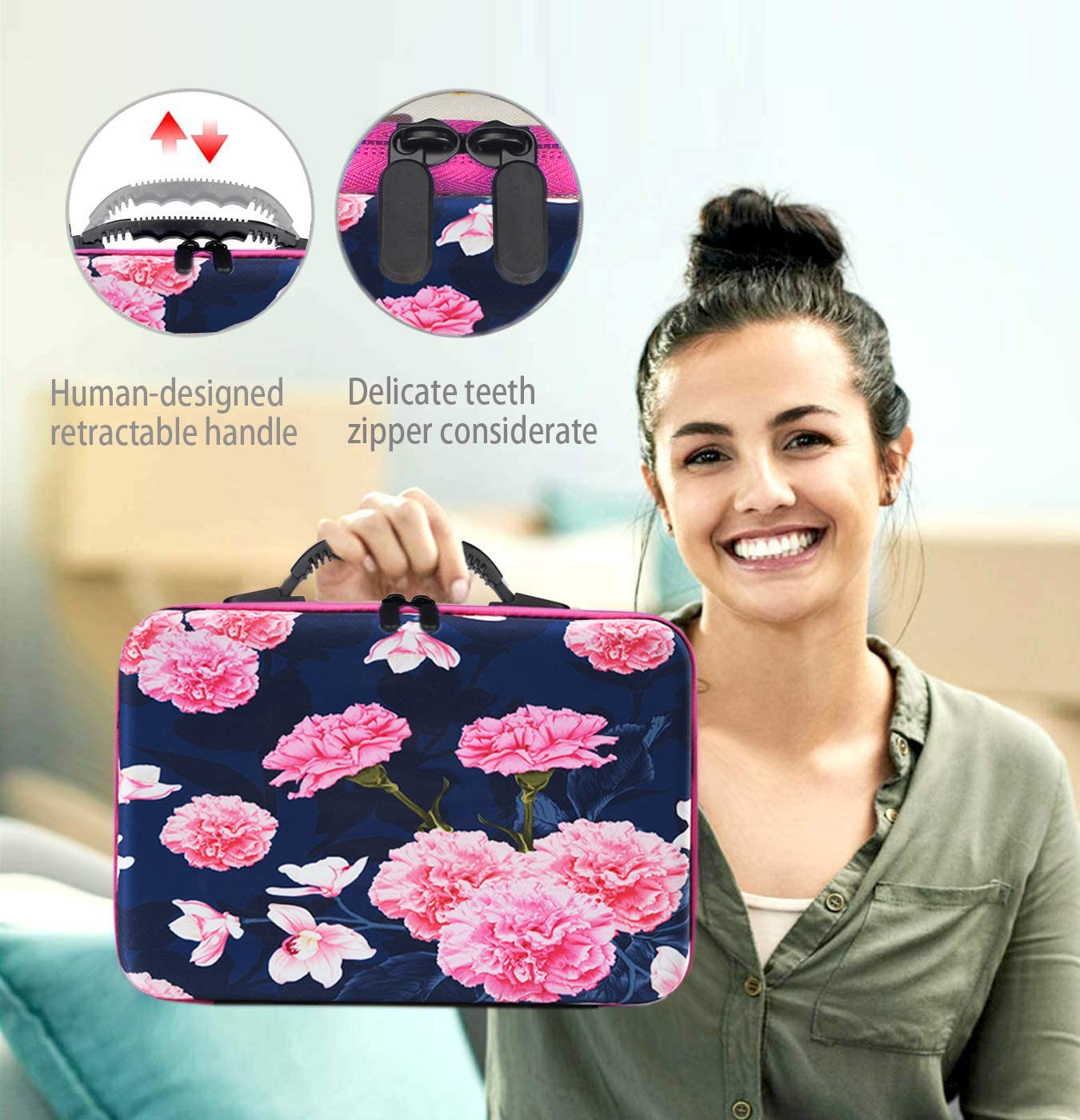 Contenitore Per Diamond Painting 60 Scomparti Con Base In Schiuma E Accessori - Stampa Leopardata, Portatile