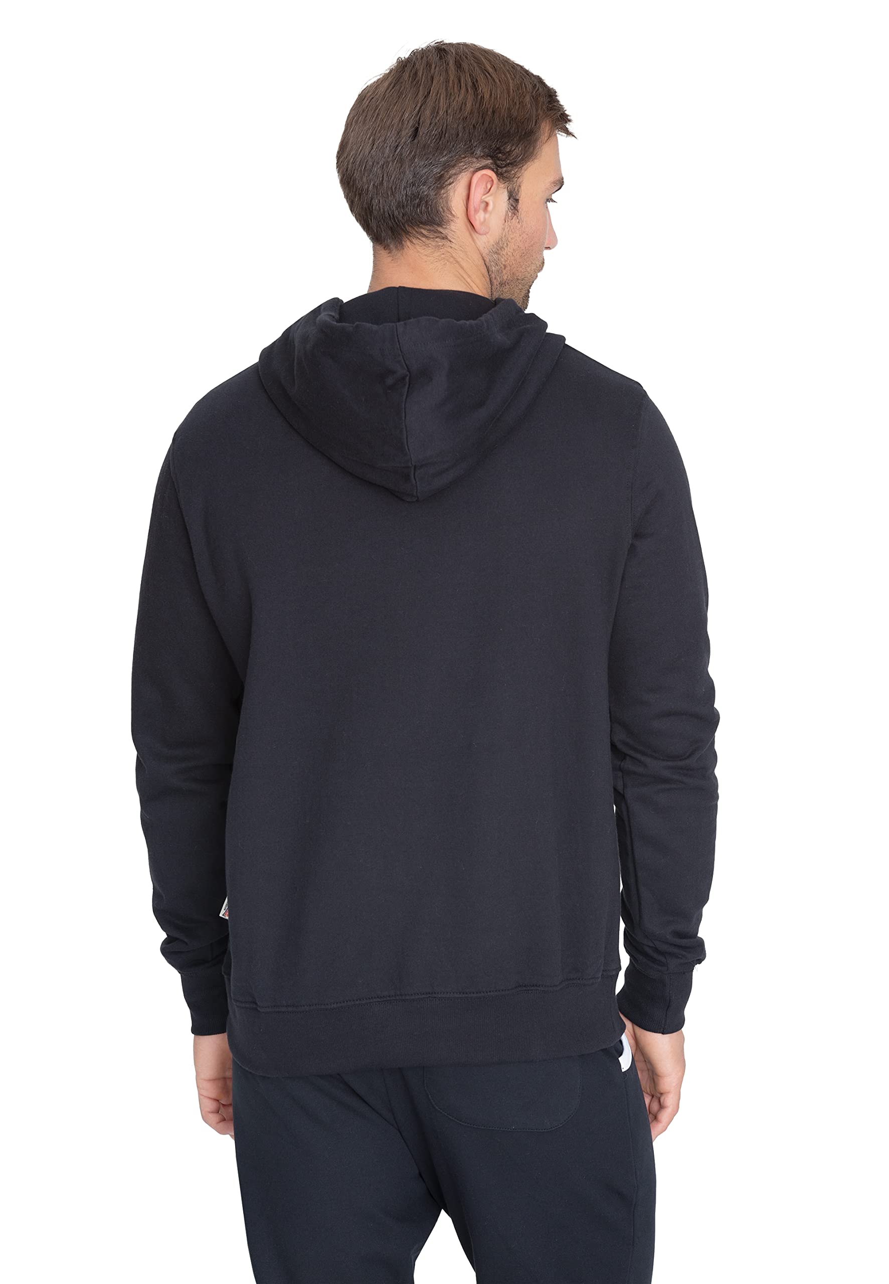 Lonsdale London Tadley Uomo Felpa con Cappuccio Nero 60% Cotone, 40% Poliestere Regular
