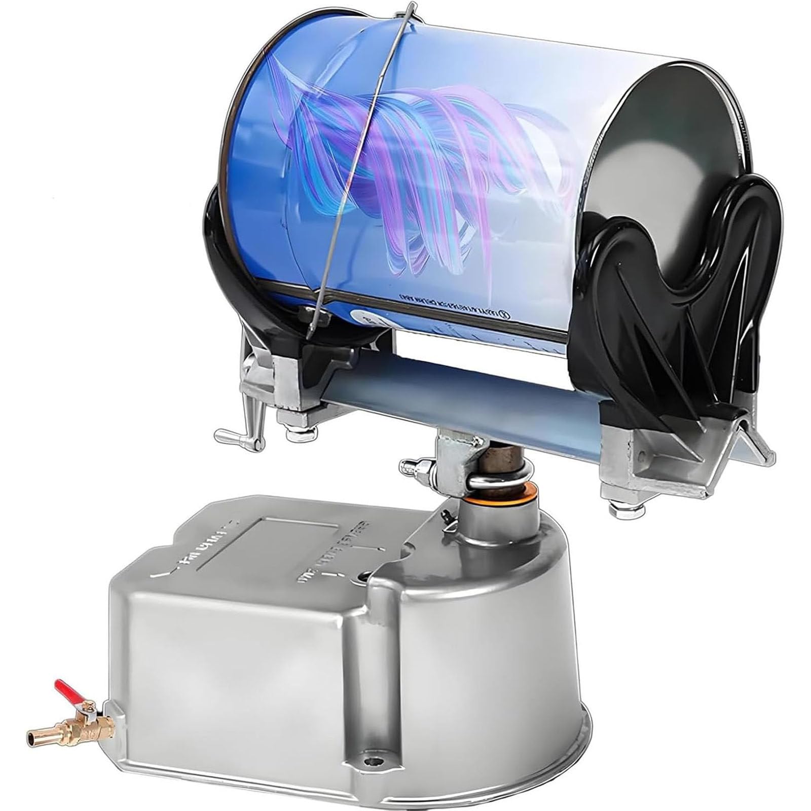 Agitateur de Peinture pneumatique, mélangeur de Peinture pneumatique 1-5 kg ​​avec Pince réglable, 15 Min/Seau, 0-500 Coups/Min, Machine à agiter Les Pots de Peinture à air comprimé