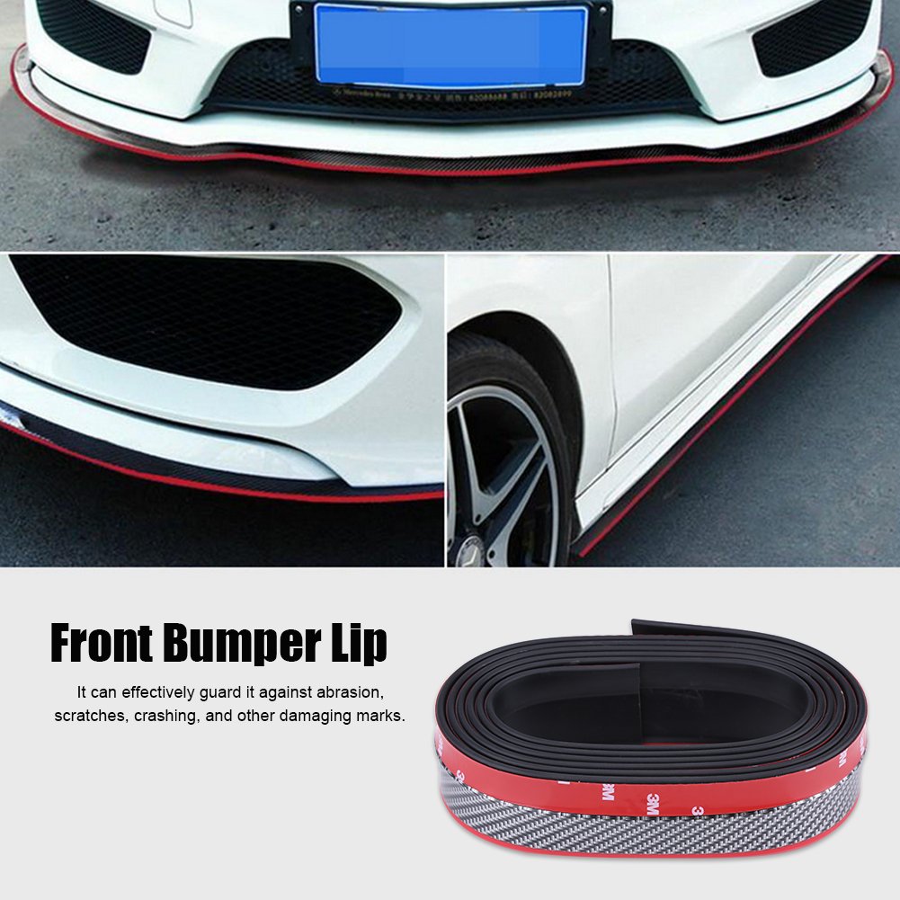 Front Bumper Lip, Red Black Samurai Carbon Fiber 2.5M Car Front Bumper