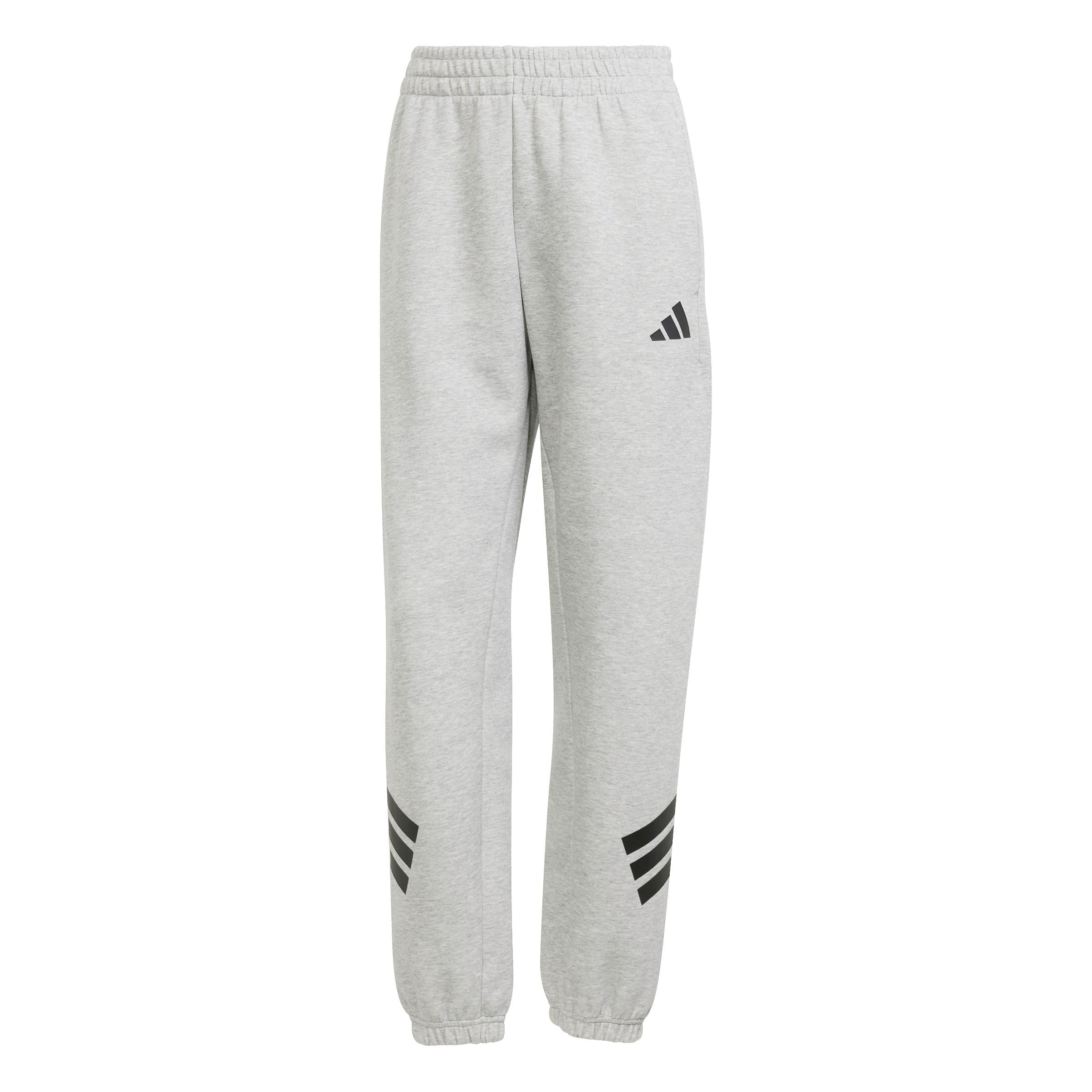 adidas Women's Future Icons Three Stripes Regular Pant, Medium Grey Heather, XS