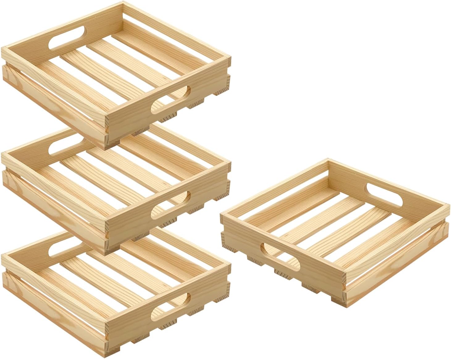 Amazon.com: 24-Pack Small Wood Box for Crafts 6
