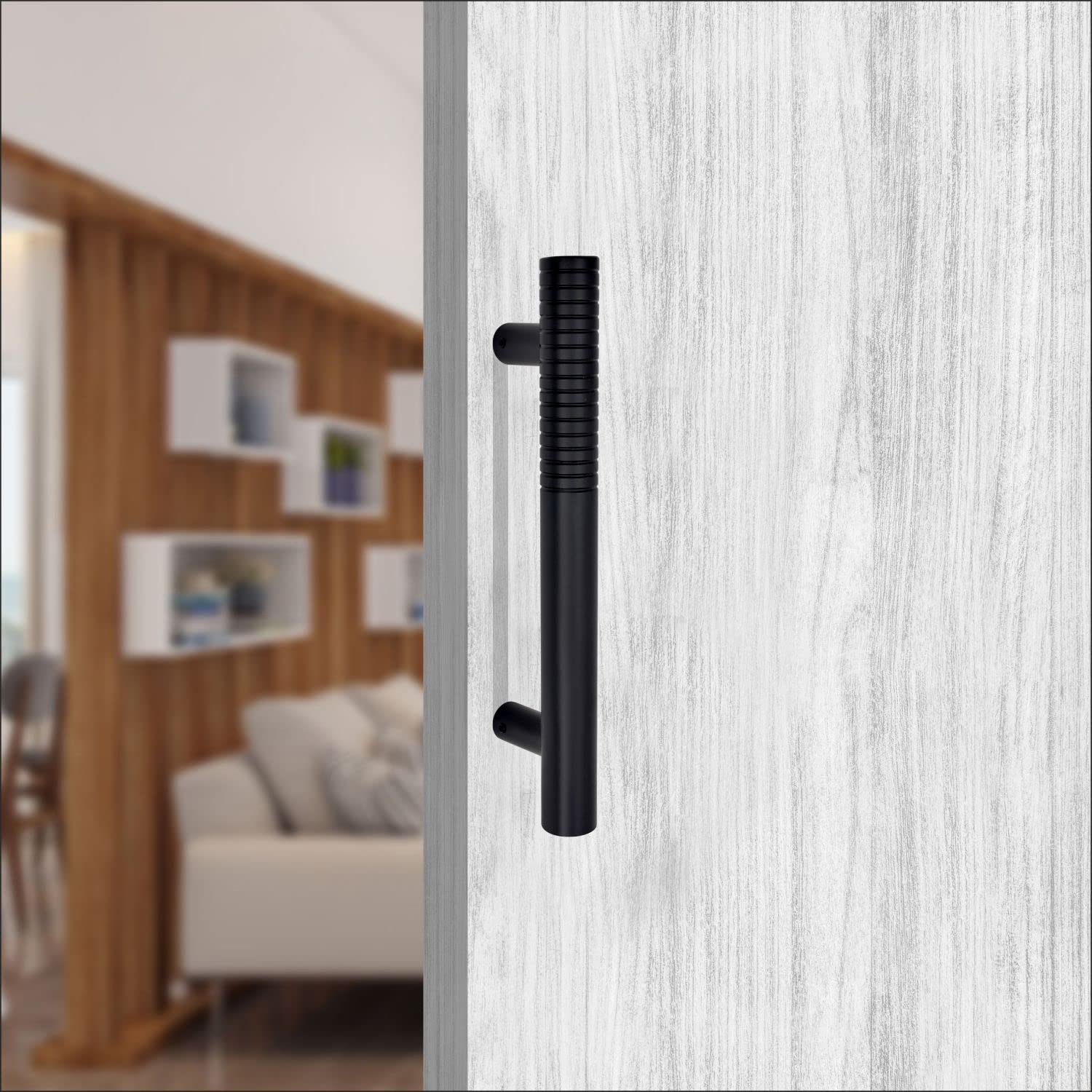Viraj India Stainless Steel 12 Inch Main Door Handles for Main Door | 06 Glass Door Handle | 06 Door Push Pull Handle for All Door [ Pack of 1,Black Finish | 06 ] (B0C43VZBYN) Amazon Price History, Amazon Price Tracker