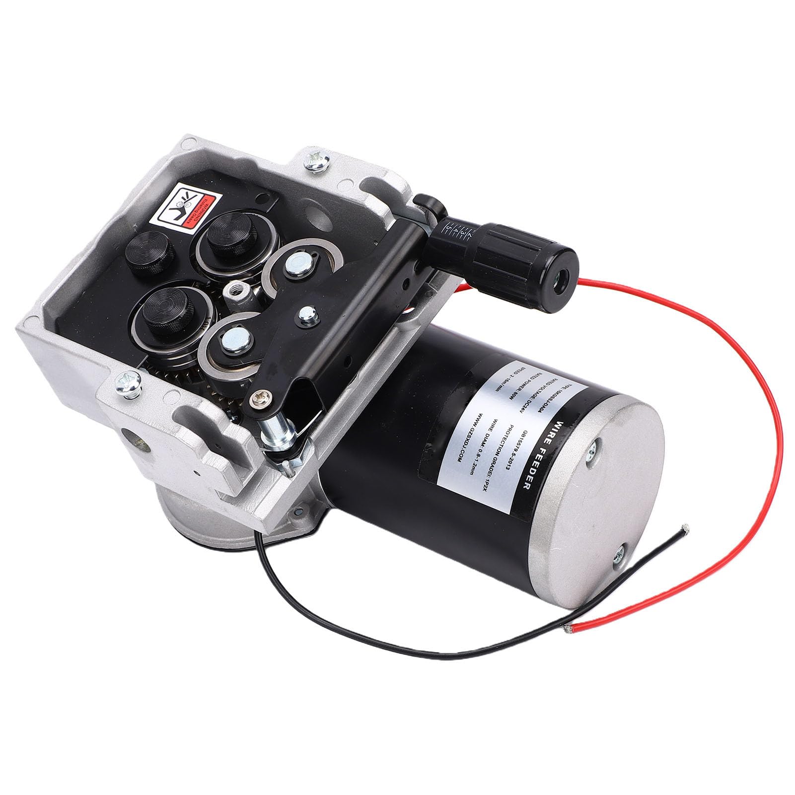 Motor de Alimentación de Alambre de 4 Rodillos para Soldadora MIG — Mecanismo de Arrastre Compatible con Bobinas de 15 Kg — Velocidad Ajustable de 2 a 18 M/min — Incluye Ruedas