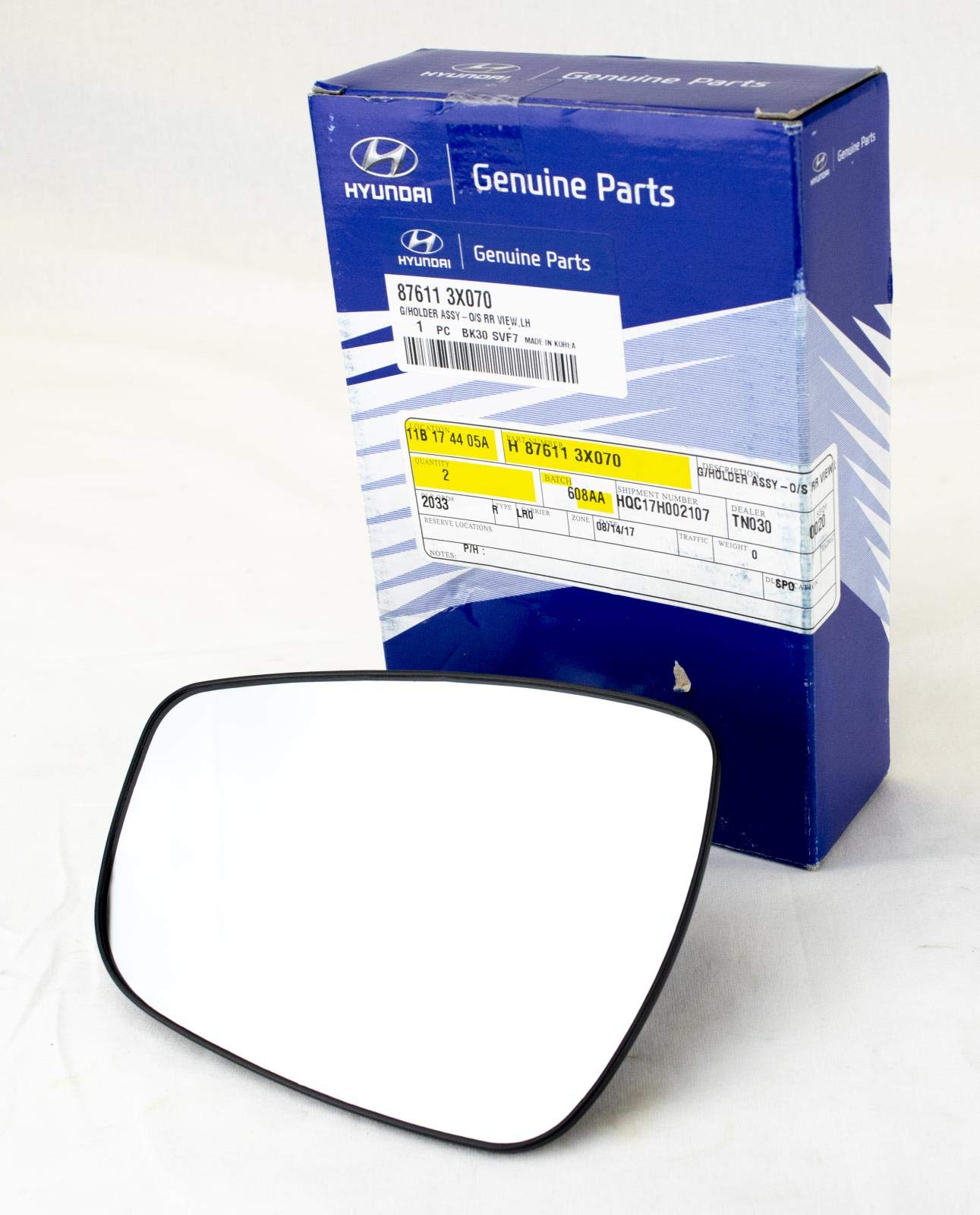 Genuine Hyundai 87611-3X070 Mirror Glass Assembly, Rear View