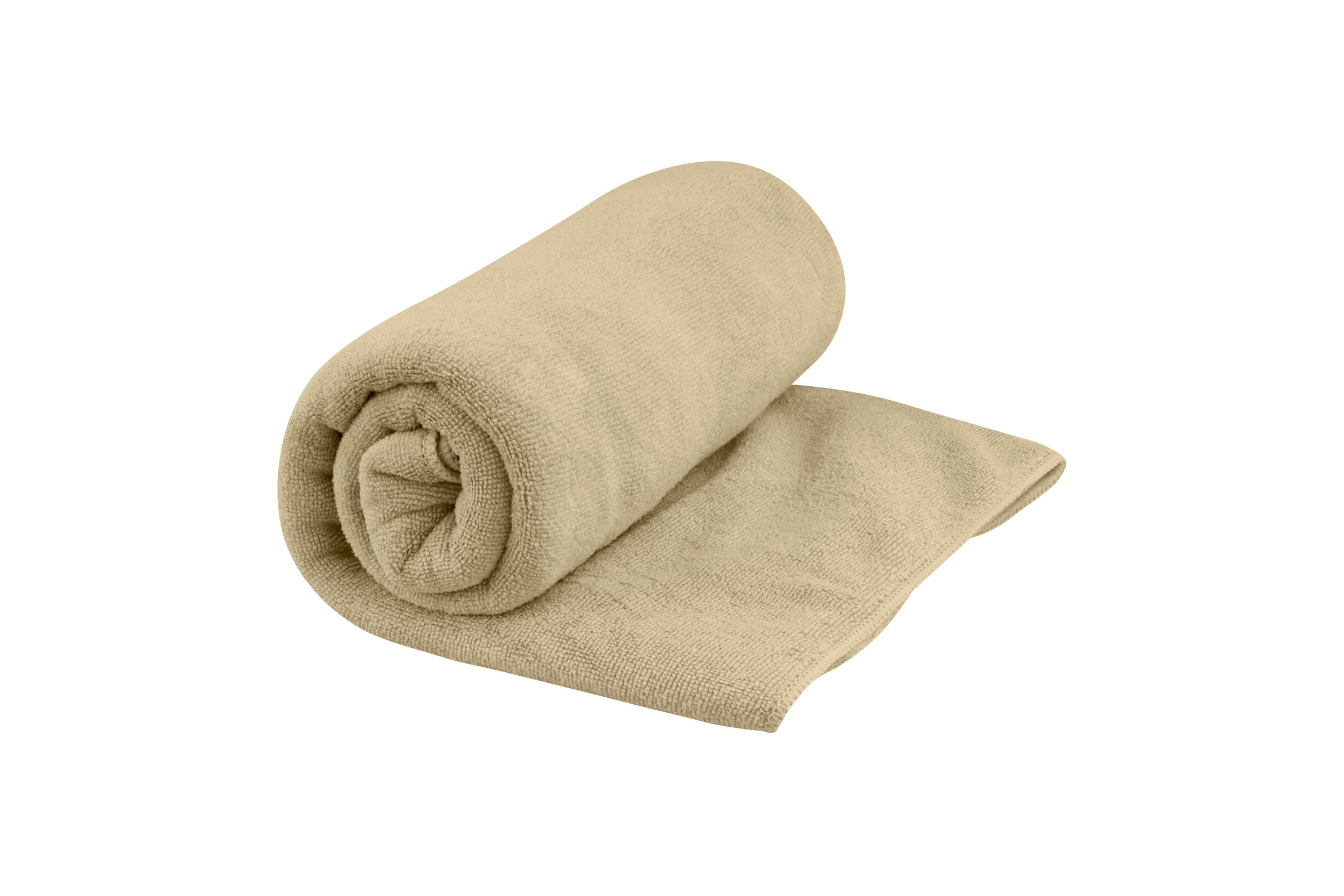 SEA TO SUMMIT - Tek Microfibre Towel L - Bath Towel - Soft Terrycloth Feel - Super Absorbent & Quick Dry - Hang Loop & Case - For Camping, Boating & Gym - 60 x 120 cm - Desert Brown - 285g