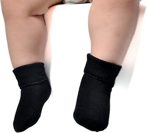 Miniatura 2 de EPEIUS Calcetines unisex para bebé, calcetines de algodón sin costuras, calcetines ricos de algodón, paquete de 6 pares, recién nacidos, niños