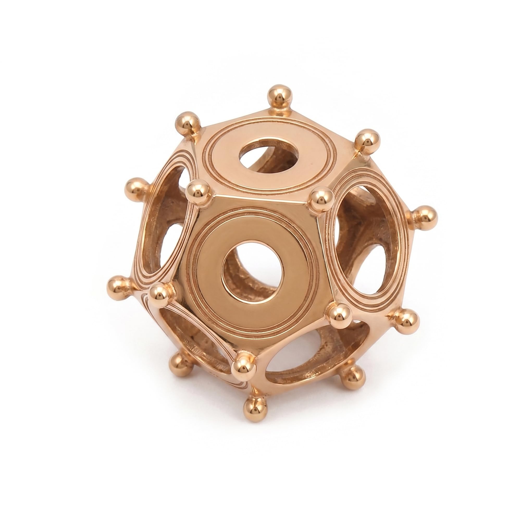 Lord Of Battles Bronze Finish Roman Bronze Dodecahedron | Lost-Wax Cast Ancient Artifact Replica | Mysterious Roman Relic For Collectors & History Lovers (Bronze Finish)