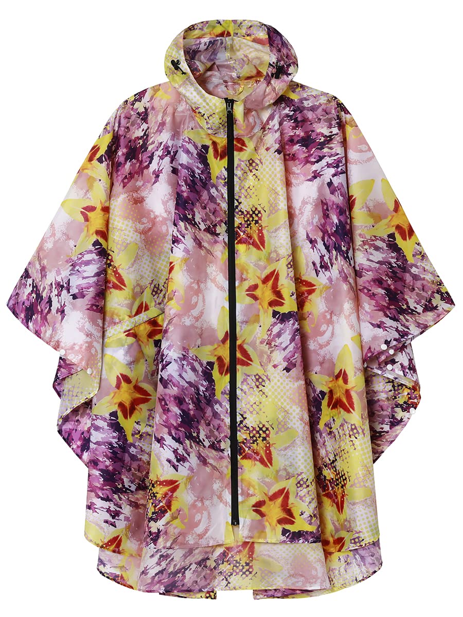 Buy Rain Poncho Jacket Coat Hooded for 