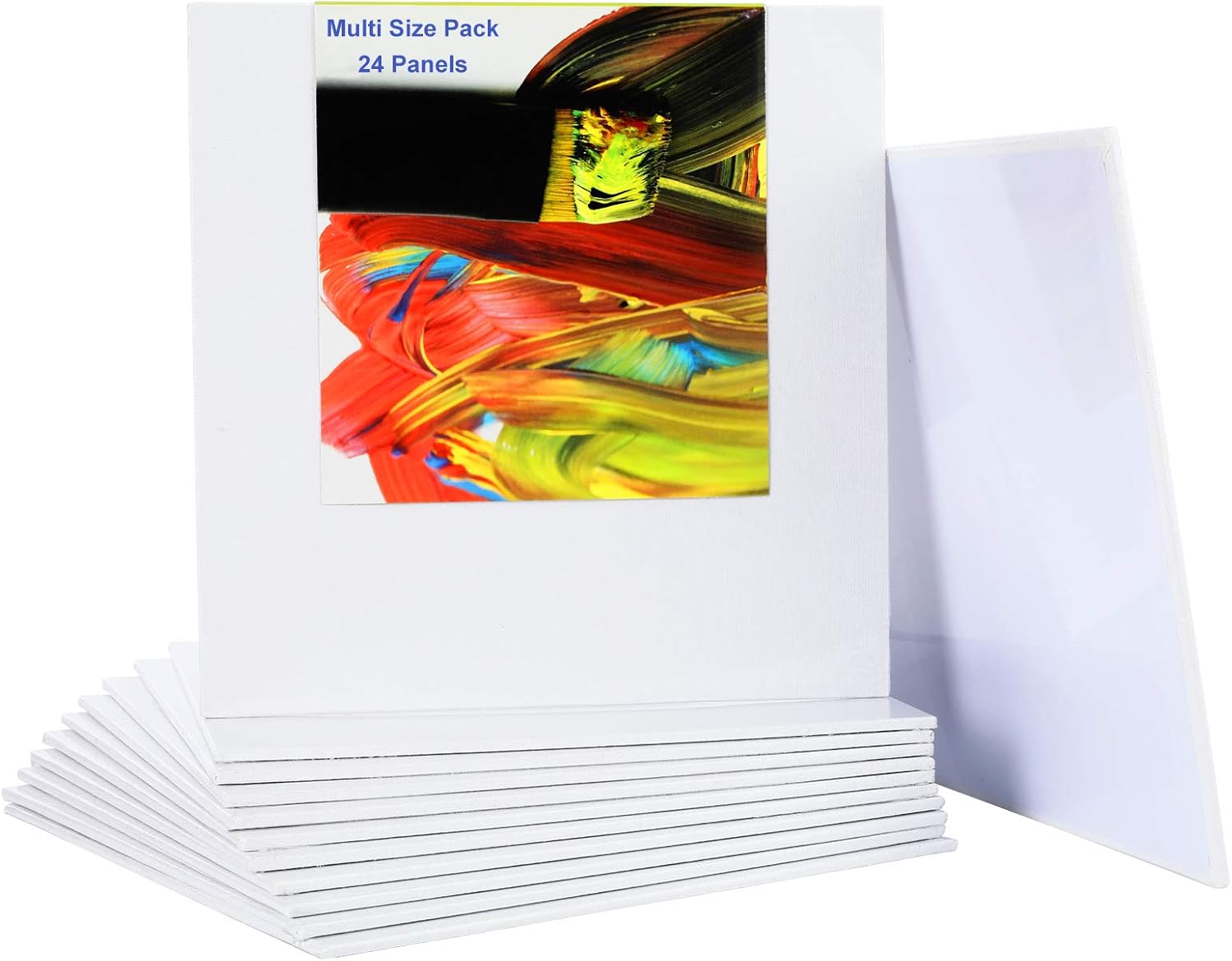 Looife Painting Canvas Panels, Artist Blank Canvas Boards Multi Pack, Stretched Ready for Paint