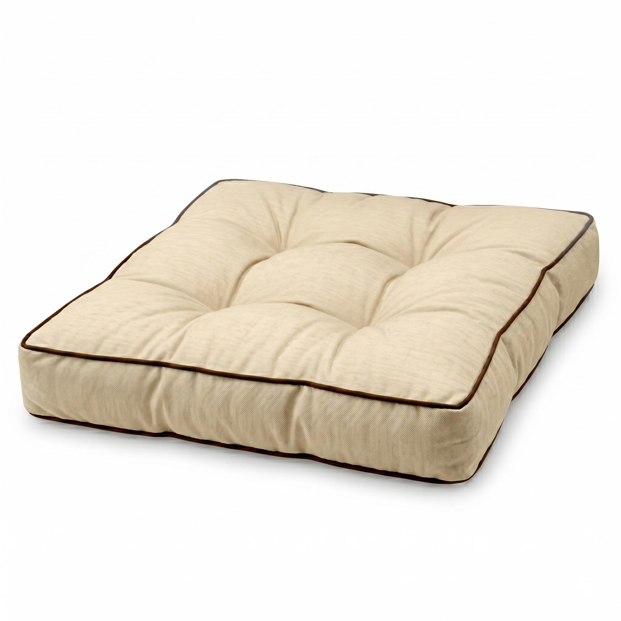 Spatium Cuscino Rattan Lounge Giardino Esterno Impermeabile Traspirante Trapuntato Divano Rattan Mobili Confortevole Resistente Ricaricabile 60x60cm Beige