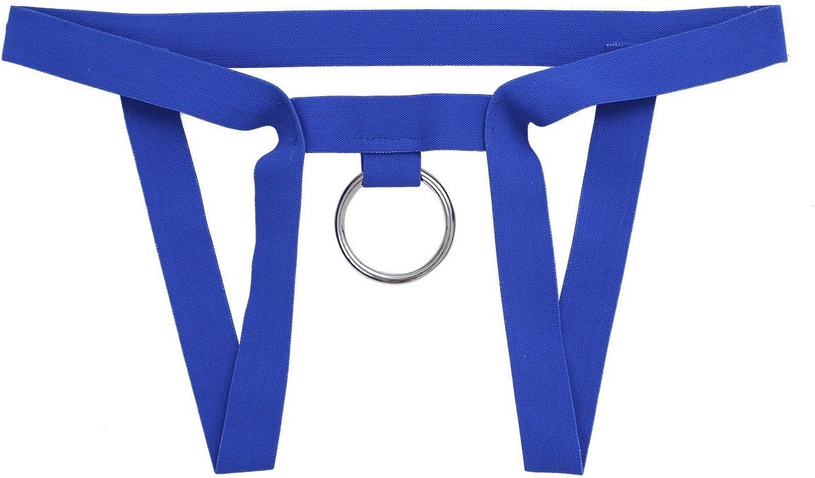 iiniim Men's Crotchless G-String Bikini Underwear Enhancer Thong Lift O-Ring Panties