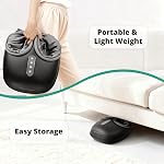 Medcursor Electric Shiatsu Foot Massager Machine with Soothing Heat, Deep Kneading for Foot Pain and Circulation, Multi-Level Settings & Air Compression, for Home or Office Use
