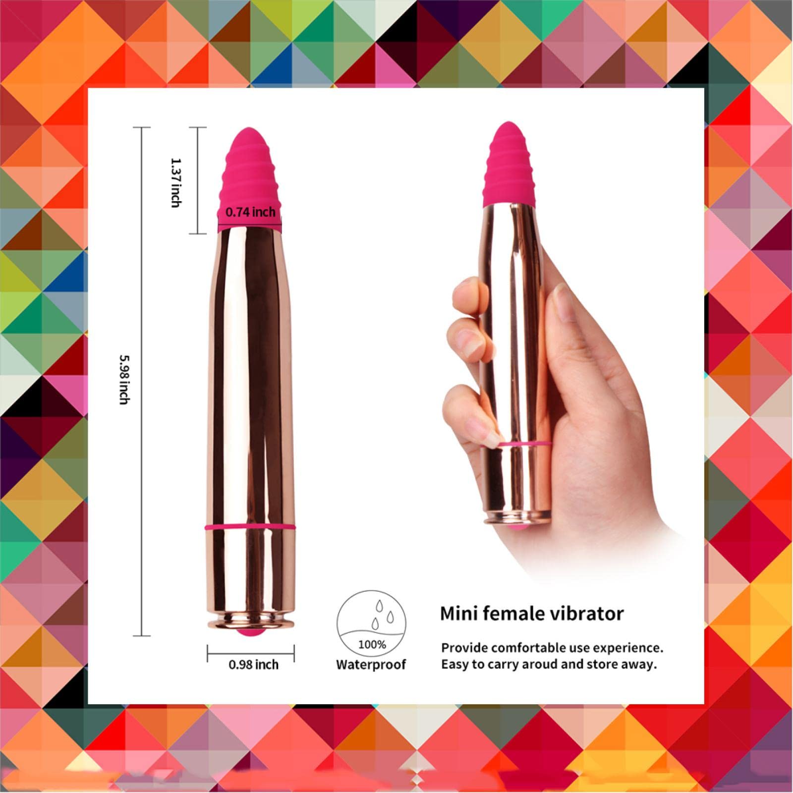 Dona Vibratori Giocattoli del sesso del vibratore della pallottola per le donne che vibrano lo stimolatore del clitoride del punto G Masturbatore Mini vibratore del dito Potente 16 velocità