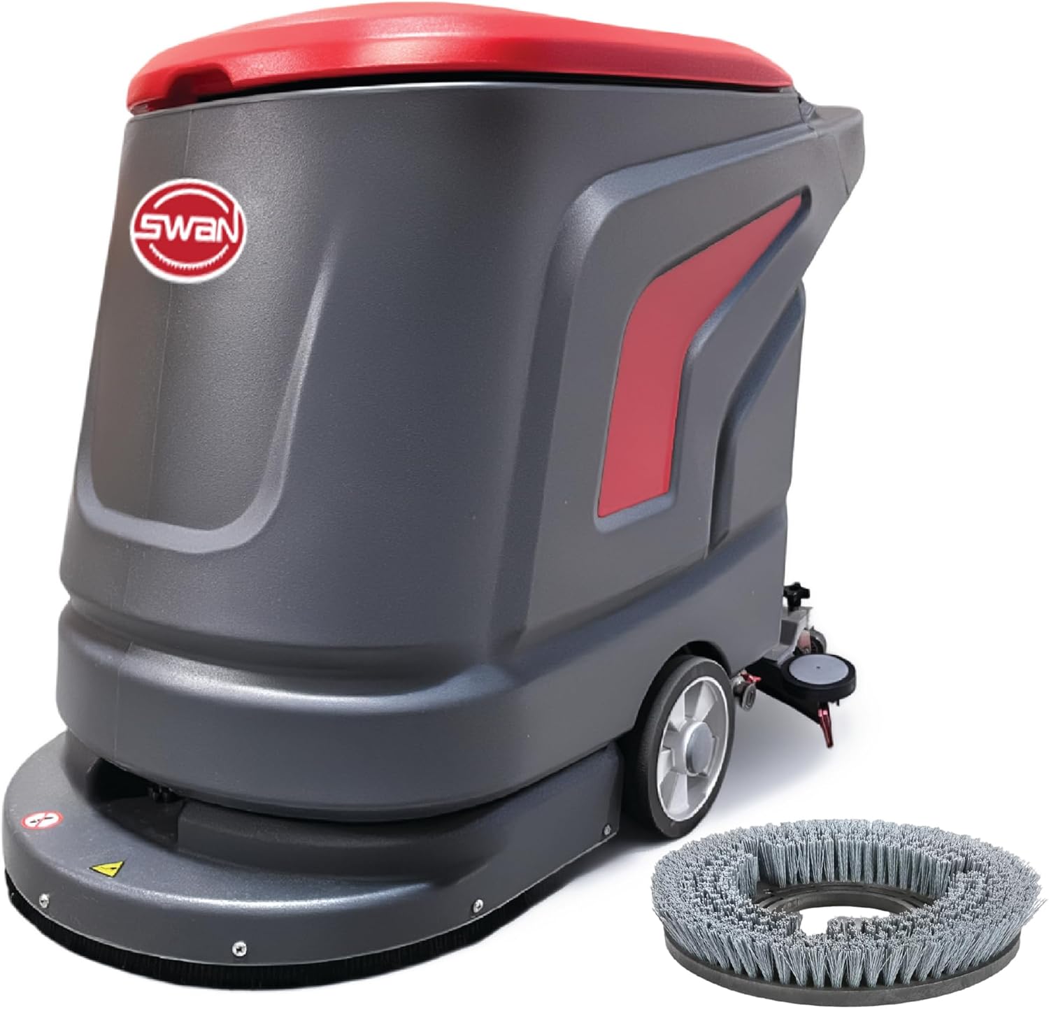LAUCO SWAN Floor Scrubber Machine – Battery Powered Walk-Behind, 20-Gal Tank, Dual 22" Brushes, 31" Squeegee, Commercial Auto Scrubber, Heavy-Duty, Easy Use, All Parts Included 26453