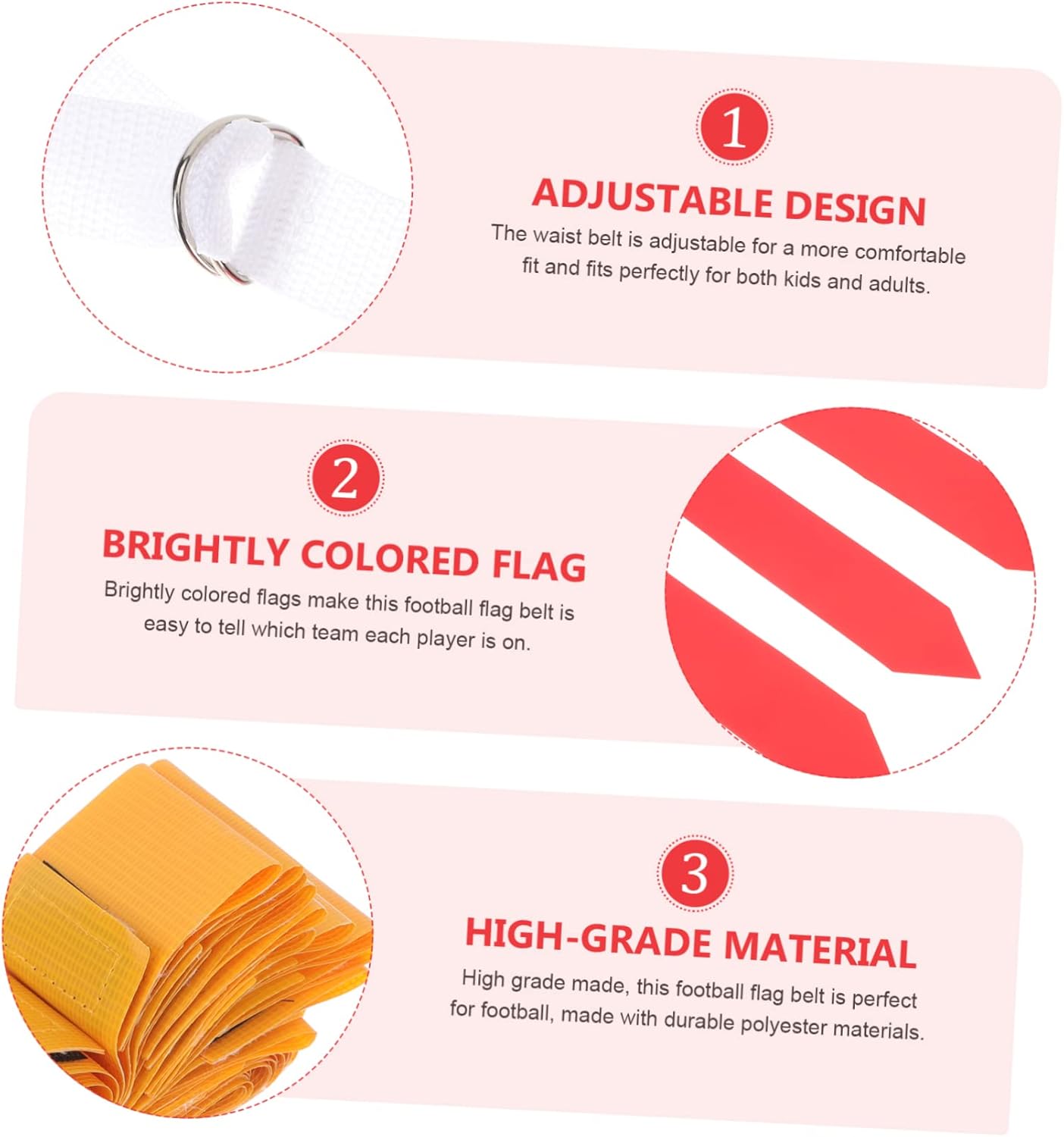 BESPORTBLE Football Belt Flag Football Equipment Footballs Flag Pole Flag Flags Flag Belts Capture The Flag