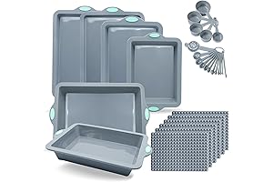 29 Piece Silicone Baking Tray Set, Non-stick Easy Storage To Encounter Kitchen Chore