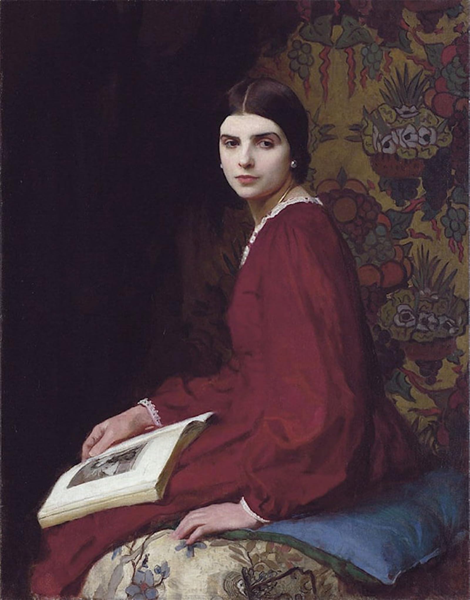 RZHRHJES Abstract Painting Poster Art Print Canvas Print Poster Portrait of Mccann by George Spencer Watson Landscape Canvas Painting for Home Decor 60x90cm
