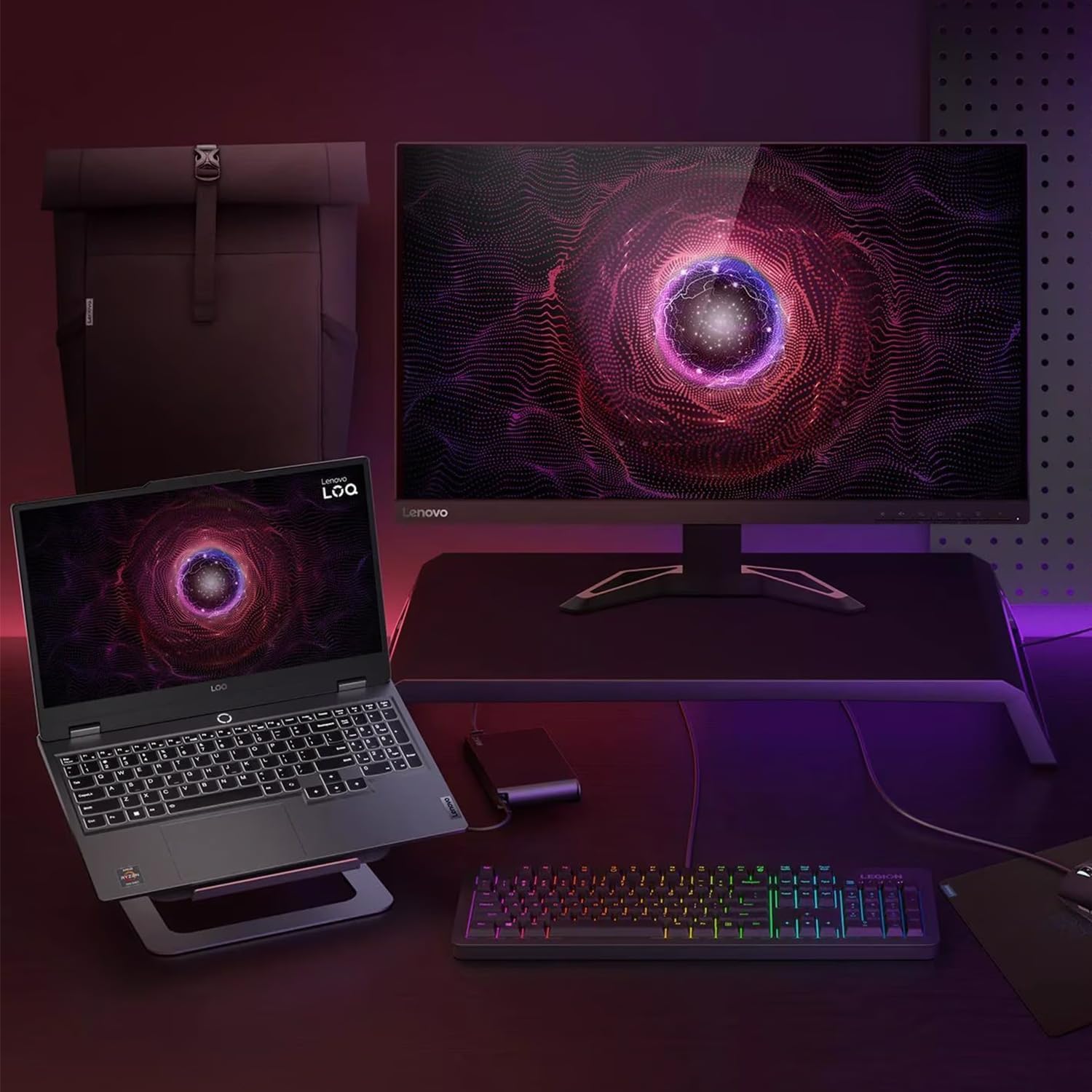 Lenovo LOQ 15.6 Gaming Laptop RTX 4060-13th Gen i7-13700H 14 Core - FHD IPS Display 144Hz - Backlit Keyboard - Windows 11 - Wi-Fi 6 - Webcam - RJ45 - HDMI Cable (32GB DDR5 RAM |2TB PCIe SSD)
