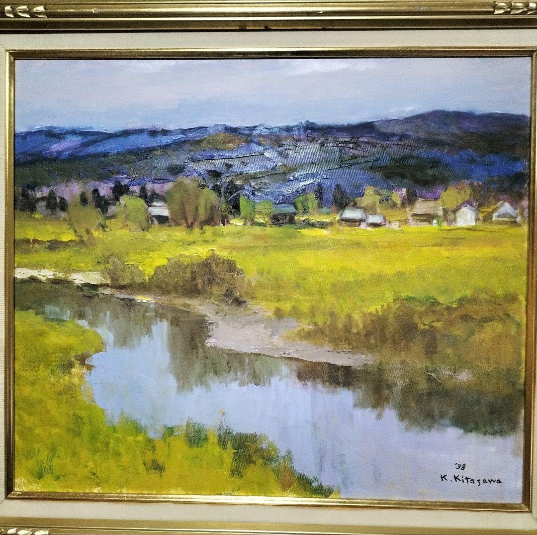 Amazon.co.jp: 北沢計「水ぬるむ頃」佐原、水郷の画家 日展会友 Amazon.co.jp: 北沢計「水ぬるむ頃」佐原、水郷の画家 日展会友